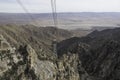 View from the gondola of the Palm Springs Aerial Tramway Royalty Free Stock Photo