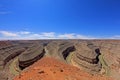 View from Goosenecks State Park to the San Juan River canyon meander, Utah