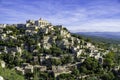 View of Gordes, a small medieval town in Provence, France Royalty Free Stock Photo