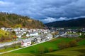 View of Gorenjska vas village in Gorenjska, Slovenia