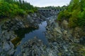 Gorge of the Saint John River in Grand Falls Royalty Free Stock Photo