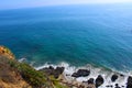 Gorgeous view of the beach blue sky and blue ocean water