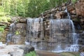 View of the gorgeous waterfall near Branson, Missouri.