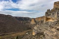 View of gorges of Riaza in Segovia Spain