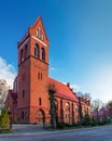 View of the gothic building of the former protestant church Royalty Free Stock Photo