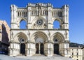 View of the Gothic cathedral in Cuenca Royalty Free Stock Photo