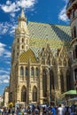 View of gothic style St. Stephen Cathedral, Austria