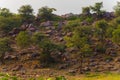 View from Govardhan Hill in India nature Royalty Free Stock Photo