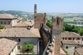 View of Gradara castle on Marche