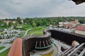 View from the graduation tower. Wieliczka salt mine. Krakow. Poland