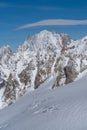 Italy, Courmayeur, Mont Blanc range Royalty Free Stock Photo