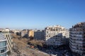 View of Gran Via in Barcelona from the observation deck of Barcelona Arena, Catalonia, Spain Royalty Free Stock Photo