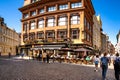 A view of the Grand Cafe Orient House of the Black Madonna. The building symbolizes the
