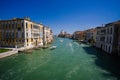 View of the Grand Canal from the Accademia Bridge in Venice Royalty Free Stock Photo