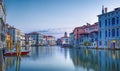 View on Grand Canal in romantic Venice,Italy Royalty Free Stock Photo