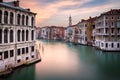 View of Grand Canal and Santi Apostoli Church from Rialto Bridge Royalty Free Stock Photo