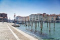View of the Grand Canal from the square, Venice, Italy
