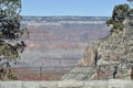 View of the Grand Canyon as Seen from a Scenic View Point on the HermitÃ¢â¬â¢s Rest Bus Line on a Bright, Clear Autumn Afternoon Royalty Free Stock Photo