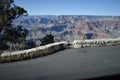 View of the Grand Canyon as Seen from a Scenic View Point on the HermitÃ¢â¬â¢s Rest Bus Line on a Bright, Clear Autumn Afternoon Royalty Free Stock Photo