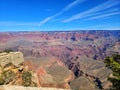 View of the Grand Canyon. Multicolored rocks. The beauty of nature. National Park