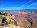 View of the Grand Canyon. Multicolored rocks. The beauty of nature. National Park