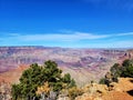 View of the Grand Canyon. Multicolored rocks. The beauty of nature. National Park