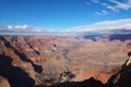 View of the Grand Canyon from the South Rim Trail in winter. Royalty Free Stock Photo