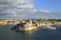 View of the Grand harbor and Fort Saint Angelo