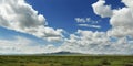 Grassland in the steppe of Mongolia Royalty Free Stock Photo