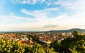 View at Graz city with his famous buildings. Famous tourist destination in Austria Royalty Free Stock Photo