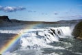 Great Gullfoss waterfall, Iceland Royalty Free Stock Photo