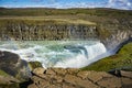 Great Gullfoss waterfall, Iceland Royalty Free Stock Photo