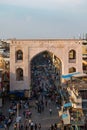 The view from the great icon of the hyderabad charminar