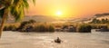 View of Great Nile in Aswan