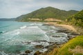 View from the Great Ocean Road, when you stop by the cliff Royalty Free Stock Photo