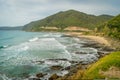 View from the Great Ocean Road, when you stop by the cliff Royalty Free Stock Photo
