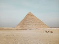 A view of the pyramid at Giza, Egypt