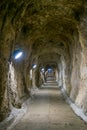 view of the great siege tunnel in gibraltar...IMAGE