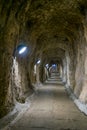 view of the great siege tunnel in gibraltar...IMAGE