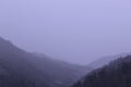 View of The Great Smoky Mountains National Park Landscape Photography in the Early Morning.