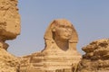 View on Great Sphinx through ancient stones Royalty Free Stock Photo