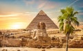 View of great sphinx Royalty Free Stock Photo