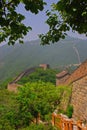 View of Great Wall at Mutianyu Royalty Free Stock Photo