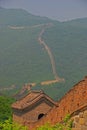 View of Great Wall at Mutianyu Royalty Free Stock Photo