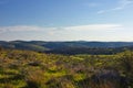 View on green biblical landscape and Archaeological Ruins Beit Guvrin Maresha during winter time, Israel Royalty Free Stock Photo