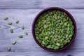 View of green lima beans also known as mocha kottai in tamil language Royalty Free Stock Photo