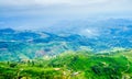 View on green mountain landscape next to Haputale, Sri Lanka