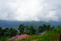 View of Green Mountain Range from the Top of lungchok at East Sikkim