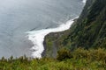 View of green mountains and Atlantic coast of Madeira in Miradouro da Eira da Achada Royalty Free Stock Photo