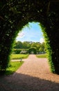 View from the green pergola into the Schwerin castle garden